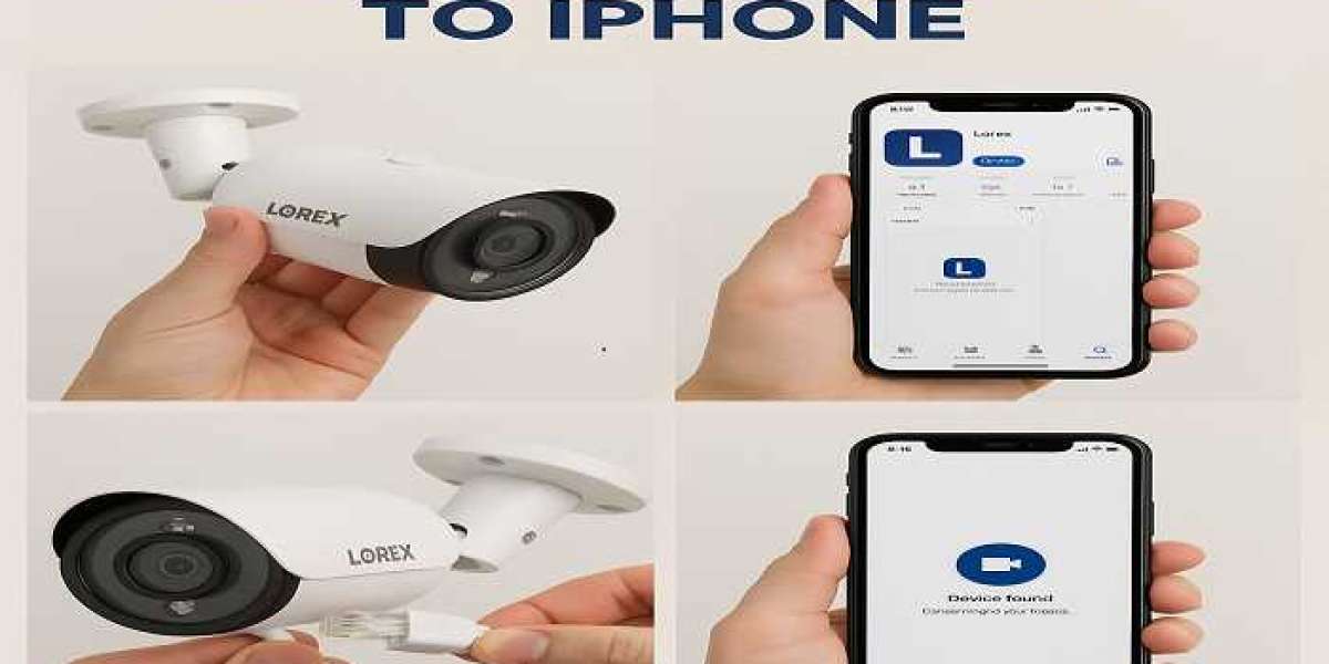 How to connect lorex camera to iphone?